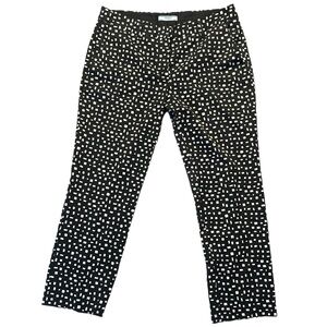 PRADA MILANO '13 women's black and white geometric print pants, 44.